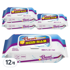 렛츠클린 고평량 물걸레 청소포 100gsm, 12개
