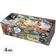 아미푸드 군대 건빵 3p + 쌀건빵 3p + 야채건빵 3p + 참깨건빵 3p, 4세트, 65g