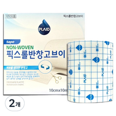 플레이드 영케미칼 픽스롤 반창고브이, 2개, 1개입