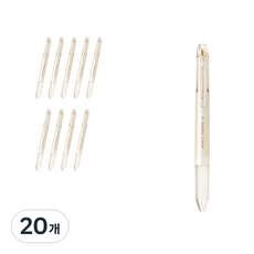 파이롯트 콜레토 멀티펜 홀더바디 4색 LHKCG20C, 크림펄, 20개