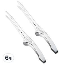 인블룸 다용도 위생 핀셋 요리 집게 18cm, 6개