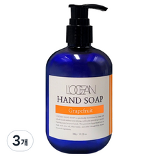 L'OCEAN 保濕泡沫洗手露 葡萄柚香, 300ml, 3瓶