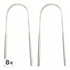 I Love Home 舌苔清潔器 刮舌器 銀色, 8個