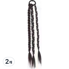 알로데 트리플 트위스트 브래이드 부분가발 45cm, TYPE 07, 2개