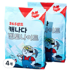 삼육오일 365샌드 캐나다 벤토나이트 고양이 모래, 7kg, 4개, 무향