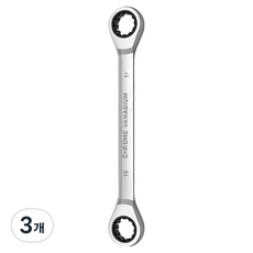 BESTIR 더블 라쳇 렌치 BST-52530 17mm 19mm 양용, 3개