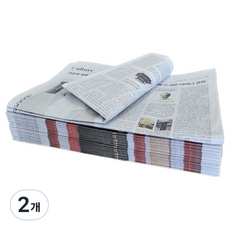완충재 청소용 애견패드 대용 깨끗한 신문 포장지 2kg, 화이트, 2개