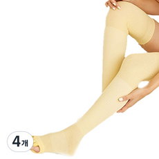 Classy美腿壓力絲襪 黃色, 4個