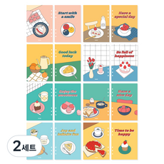 모노라이크 A5 하루 6공 다이어리 커버 8종 폴 인 뉴트로 세트, 2세트