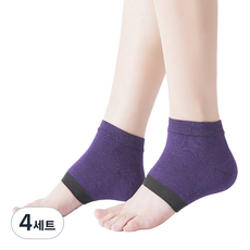 올이즈유 발뒷꿈치 풋케어 용품 양발착용 세트 퍼플, 4세트, 36g