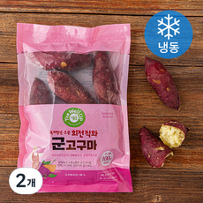 더웰업 회전직화 군고구마 (냉동), 600g, 2개
