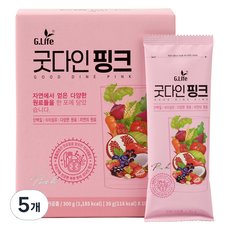 지라이프 굿다인 핑크 곡류가공품 10p, 300g, 5개