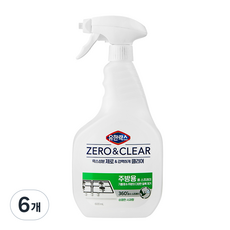 유한락스 제로앤클리어 주방용 세정제, 6개, 600ml