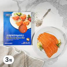 OZEN 노르웨이 프레시 훈제연어슬라이스, 200g, 3개
