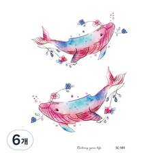 PartyFook.com 紋身貼紙 10 x 15 cm, JT049, 6個