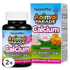 NaturesPlus 天然佳 Natural Plus動物遊行鈣 108g, 60片, 2個
