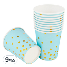 五彩紙屑派對杯 藍色 240ml, 10入, 9個