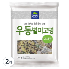면사랑 우동별미고명 야채맛, 250g, 2개