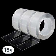 ROJI Clear Gel 多用途超強力矽膠雙面膠帶 3cm x 3m, 18個