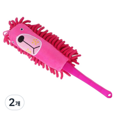 로프트마켓 캐릭터 극세사 먼지털이, 핑크, 2개