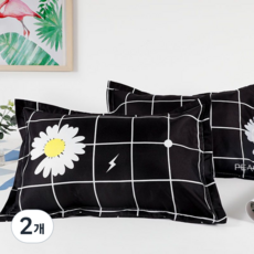 홍시유통 싱글 더블 가정 기숙사 벼개커버 솜포함, 타입12, 2개