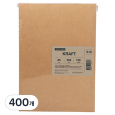 PaperAngel 크라프트 종이 250g A5, 400개
