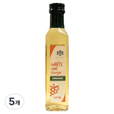에밀리아 유기농 화이트와인 비니거, 250ml, 5개