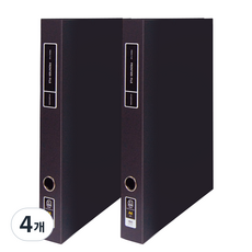 위즈오피스 프론 바인더 3cm, 블랙, 4개