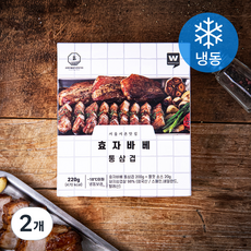 외갓집 효자바베 통삼겹 + 소스 (냉동), 220g, 2개