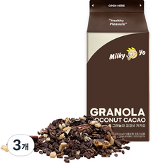 밀키요 그래놀라 코코넛 카카오 시리얼, 210g, 3개