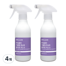 아임클린 클린데이 거품형 풋샴푸 화이트머스크 385ml, 1개입, 4개