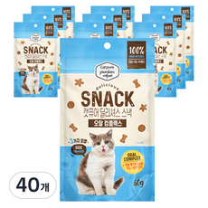 캣퓨어 고양이 딜리셔스 스낵, 40개, 60g, 오랄컴플렉스