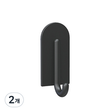 라이프스윗 냉장고 옆 수납 자석 선반 정리대 후크, 블랙, 2개