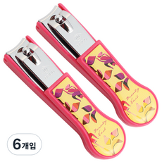 CHILSUNG 設計款指甲剪, 粉紅色, 6個