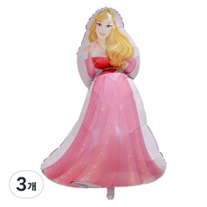 Hello Universe 生日派對用品 公主氣球, 粉紅公主, 3個
