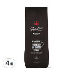 할리스 에스프레소 로스트 블렌드 원두, 홀빈(분쇄안함), 500g, 4개