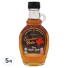 캐네디안벨 유기농 퓨어 메이플시럽, 250g, 5개