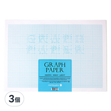 Morning Glory 6000 A3 方格紙, 3個, 單品