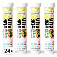 에버틴 비타톡 발포비타민 청포도맛, 20정, 24개