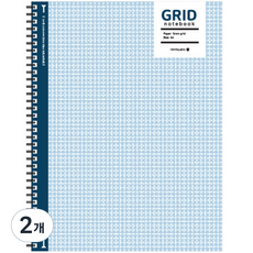 morning glory 5000 PP SP 全頁方格筆記本 A4 左翻, 隨機出貨, 2個