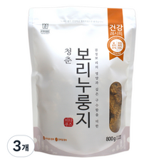청춘누룽지 보리 누룽지, 800g, 3개