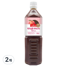 아크바 피치실론 아이스티 베이스, 1L, 2개