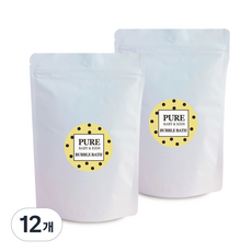 아르비앙 리필용 상쾌한 레몬 버블바스, 320g, 12개