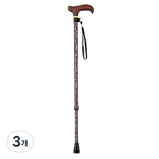 마키테크코리아 플라워가든 조절식 지팡이 AS-60BK, 가든블랙, 3개