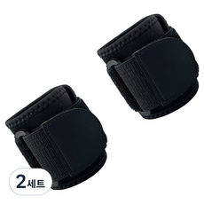Philwave 健身護腕 2件組, 黑色, 2套