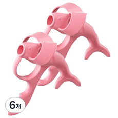 Premia Noble 海豚矽膠鉛筆矯正器 高級款 7.5cm, 粉紅色, 6個