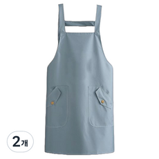 Neo 美術廚房H型防水圍裙, 藍色, 2個