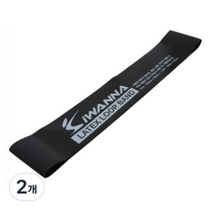 아이워너 라텍스 루프 밴드, 블랙, 2개