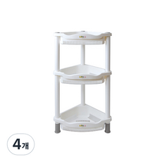 needco Forest 立式轉角三層浴室置物架 隨機出貨, 4個