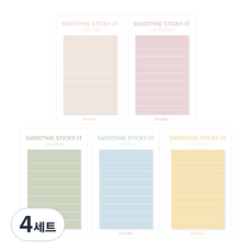 Monolike 自黏便條紙 Smoothie ver2 5款組合, Line, 4套